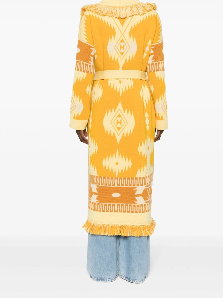 Affordable virgin cardi-coat Alanui wool Women Icon-jacquard 0324